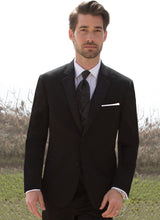 Load image into Gallery viewer, 'Desire' Black 2-Button Notch Tuxedo - Tuxedo Club