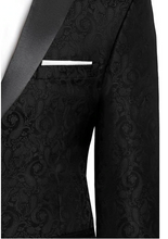 Load image into Gallery viewer, &quot;Paisley&quot; Black Tuxedo Jacket