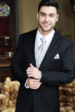 Load image into Gallery viewer, 'Infinity' Black 2-Button Notch Tuxedo - Super 150 - Tuxedo Club