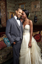 Load image into Gallery viewer, 'Aspen' Charcoal 2-Button Notch Suit - Super 150 - Tuxedo Club