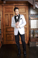 Load image into Gallery viewer, 'Bradford' White 1-Button Shawl Tuxedo - Super 150 - Tuxedo Club