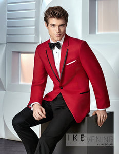 'Stingray' Red 1-Button Notch Tuxedo - Tuxedo Club