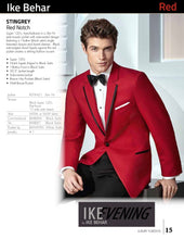 Load image into Gallery viewer, &#39;Stingray&#39; Red 1-Button Notch Tuxedo - Tuxedo Club