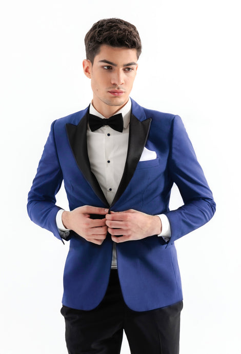 Cobalt Blue Tuxedo Jacket