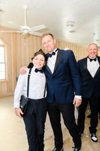 Load image into Gallery viewer, Navy Venice Tuxedo Jacket