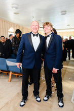 Load image into Gallery viewer, Navy Venice Tuxedo Jacket