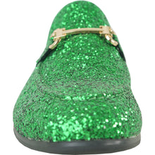 Load image into Gallery viewer, Green Sparkle Loafer