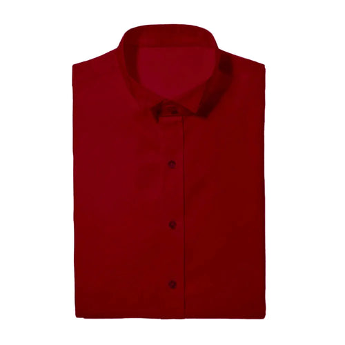 Red Wingtip Tuxedo Shirt