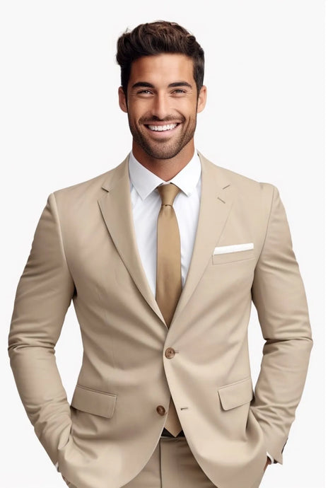 Tan Suit Jacket