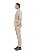 Load image into Gallery viewer, Man wearing a beige suit on a white background