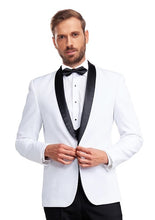 Load image into Gallery viewer, White London Tuxedo Jacket