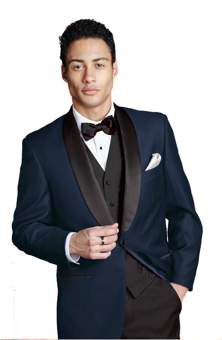 Navy London Tuxedo Jacket