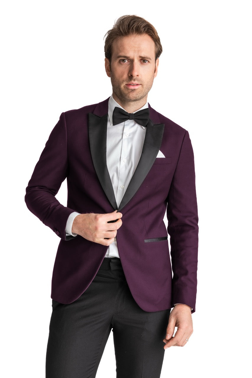 Plum Venice Tuxedo Jacket