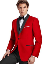 Load image into Gallery viewer, Red London Tuxedo Jacket