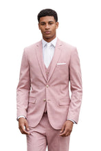 Load image into Gallery viewer, Man wearing a pink suit with a white shirt on a white background