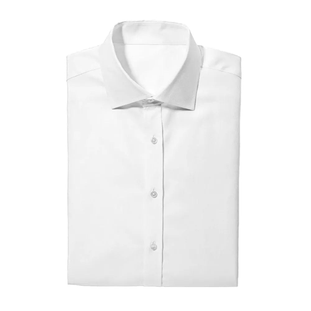 White Laydown Tuxedo Shirt