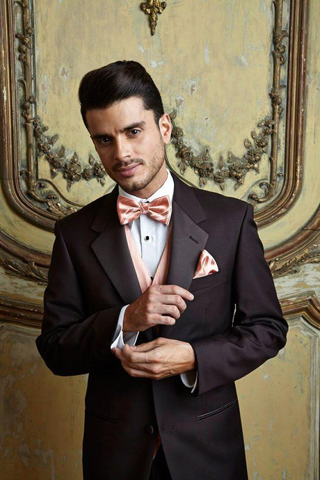 'Tuscany' Chocolate Brown 2-Button Notch Tuxedo - Tuxedo Club