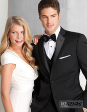 Load image into Gallery viewer, &#39;Parker&#39; Black 2-Button Notch Tuxedo - Tuxedo Club