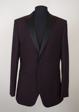 Load image into Gallery viewer, &quot;Fitzgerald&quot; Plum Tuxedo Jacket