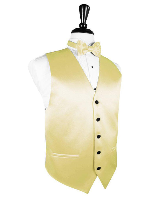 Banana Vitro Satin Vest - Tuxedo Club