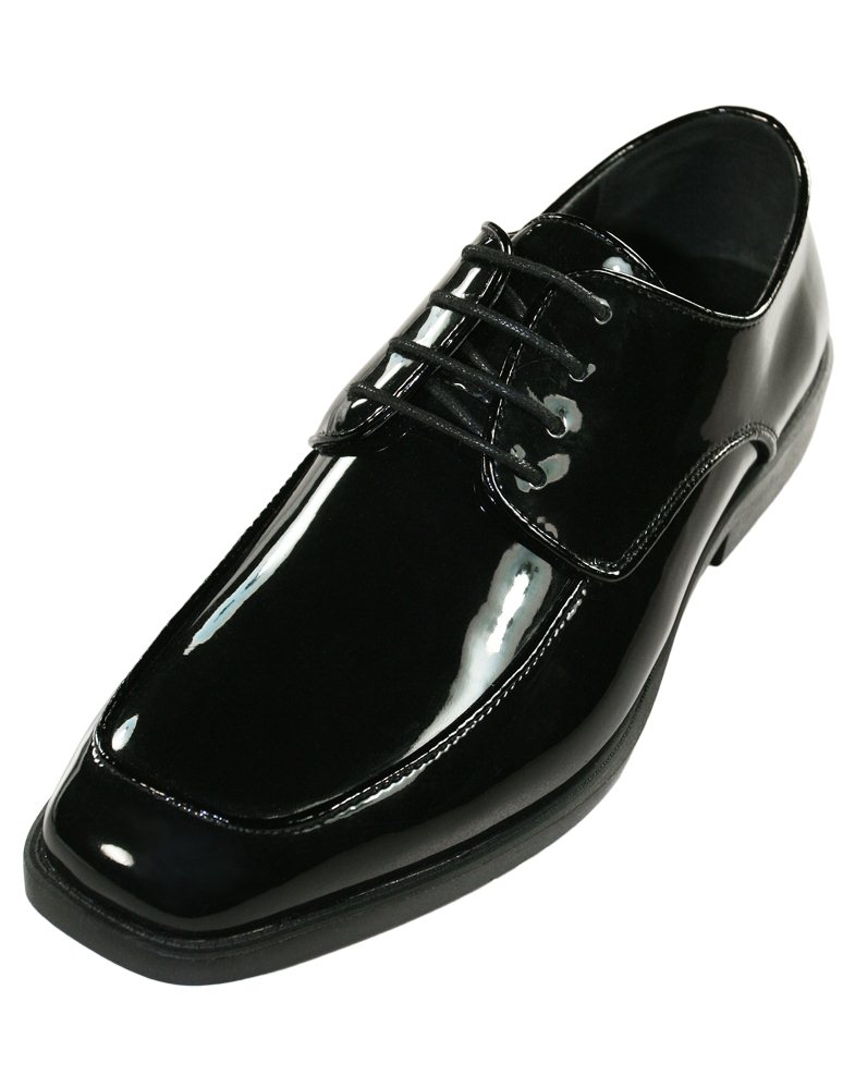 Mens black and white 2025 tuxedo shoes