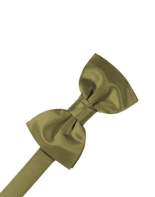 Fern Solid Satin Bowtie - Tuxedo Club