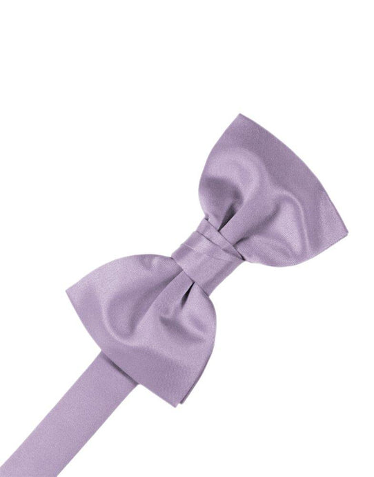 Heather Solid Satin Bowtie - Tuxedo Club