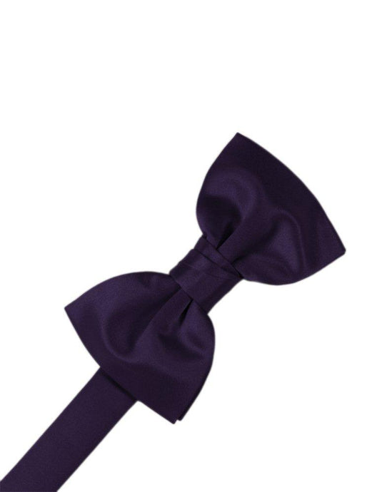 Lapis Solid Satin Bowtie - Tuxedo Club