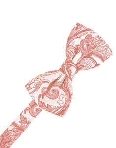 Coral Tapestry Bowtie - Tuxedo Club