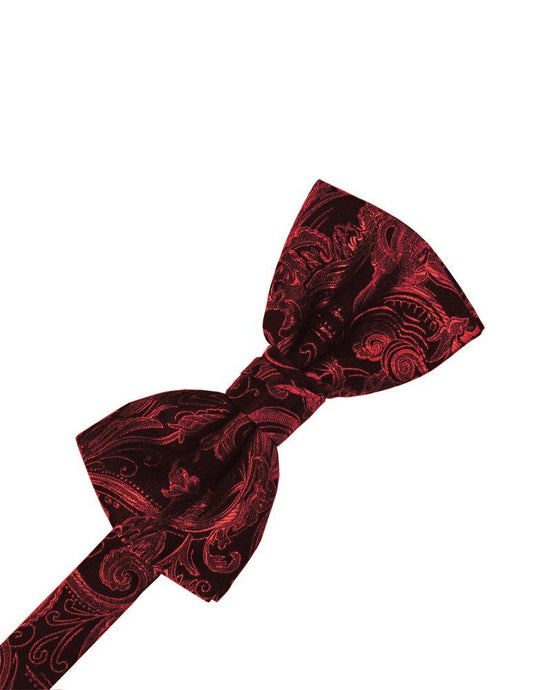 Scarlet Tapestry Bowtie - Tuxedo Club
