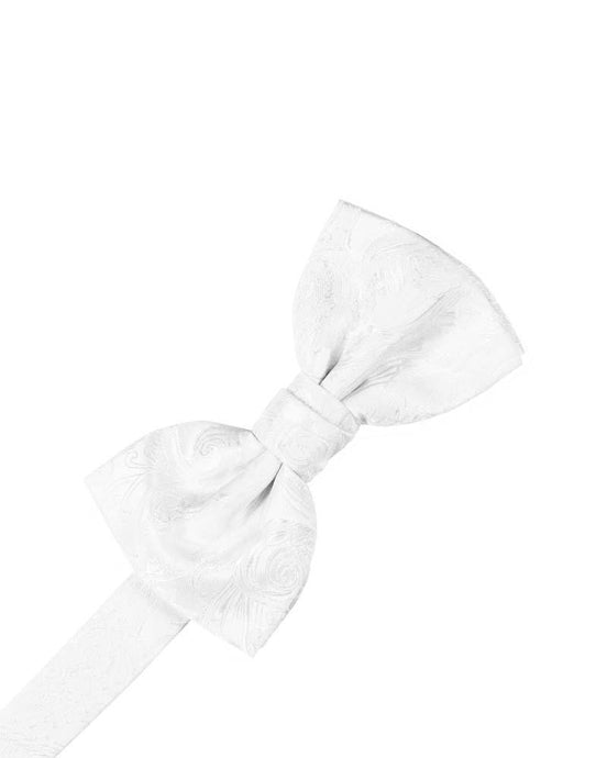 White Tapestry Bowtie - Tuxedo Club