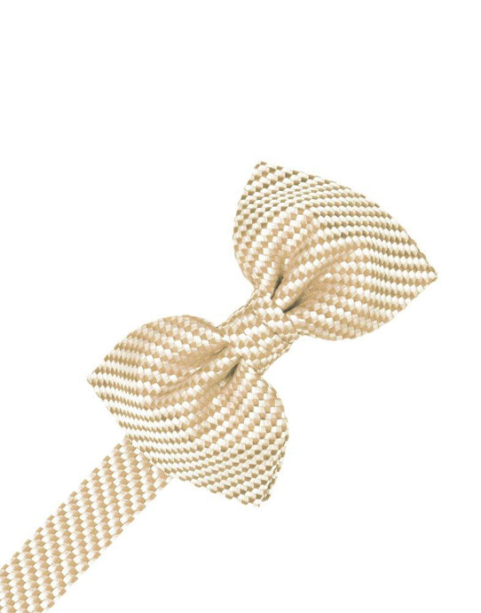 Light Champagne Venetian Bowtie - Tuxedo Club