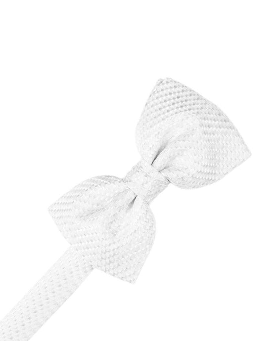 White Venetian Bowtie - Tuxedo Club