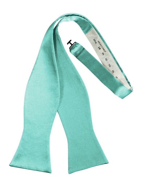 Mermaid Self-Tie Solid Satin Bowtie - Tuxedo Club