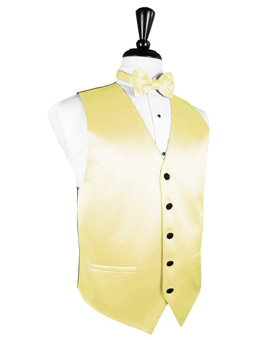 Canary Vitro Satin Vest - Tuxedo Club