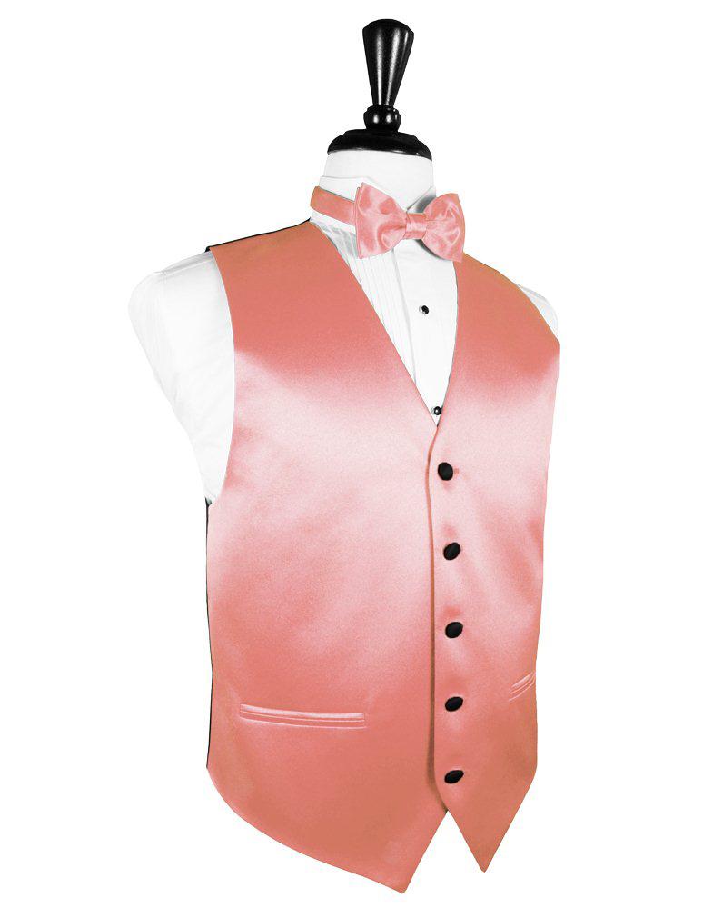 Coral Reef Vitro Satin Vest - Tuxedo Club