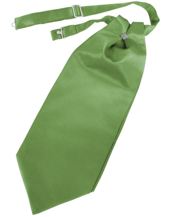 Clover Solid Satin Cravat - Tuxedo Club