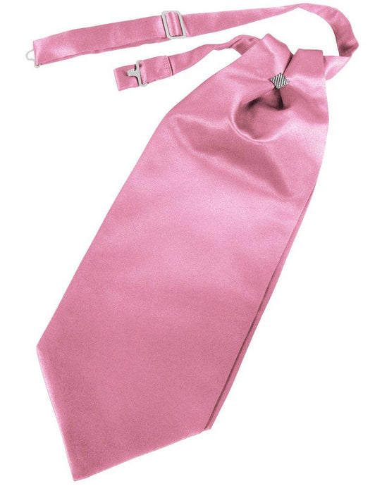 Rose Petal Solid Satin Cravat - Tuxedo Club