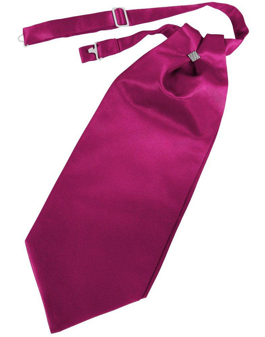 Watermelon Solid Satin Cravat - Tuxedo Club