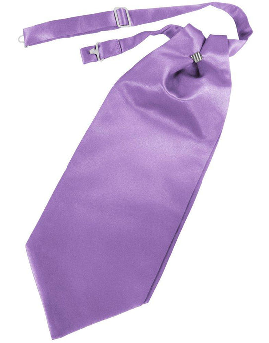 Wisteria Solid Satin Cravat - Tuxedo Club