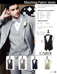 Tan Aspen Super 150's Vest - Tuxedo Club