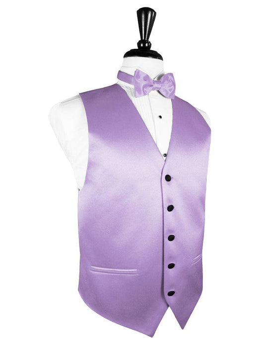 Heather Vitro Satin Vest - Tuxedo Club