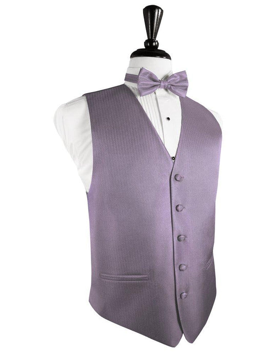 Heather Herringbone Tuxedo Vest - Tuxedo Club