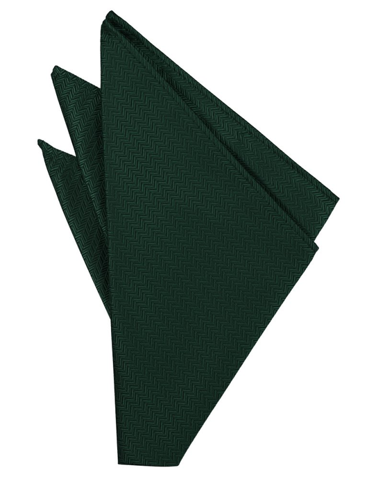 Hunter Herringbone Pocket Square - Tuxedo Club