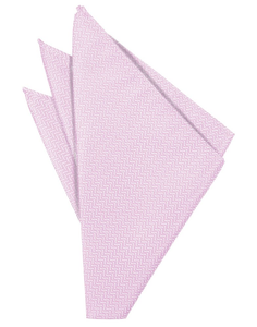 Light Pink Herringbone Pocket Square - Tuxedo Club