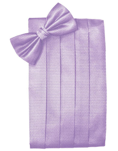 Pastel Lavender Herringbone Cummerbund - Tuxedo Club