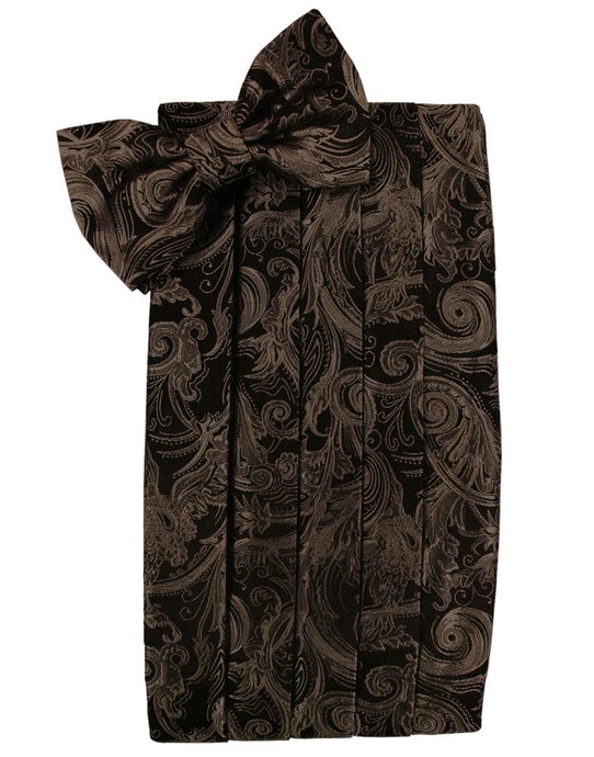 Chocolate Tapestry Cummerbund - Tuxedo Club