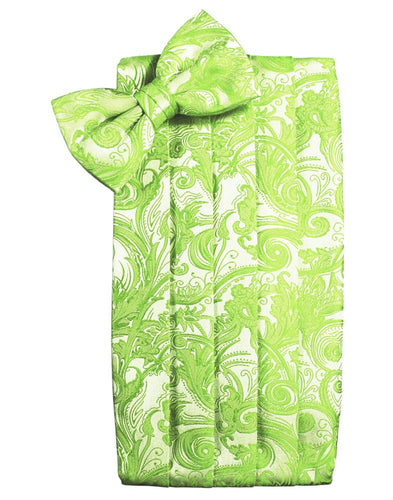 Lime Tapestry Cummerbund - Tuxedo Club