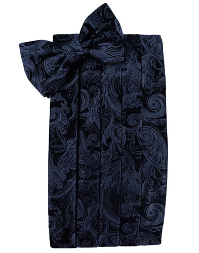 Midnight Blue Tapestry Cummerbund - Tuxedo Club