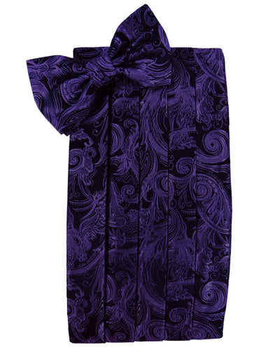 Purple Tapestry Cummerbund - Tuxedo Club